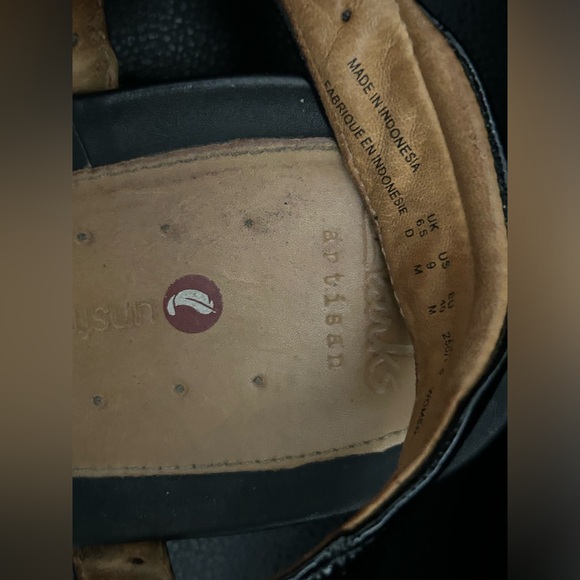 Clarks black patent leather sandals, UN VAZE BLACK PATENT, Size 9 M - Picture 9 of 10